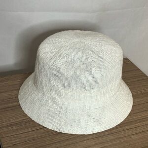 Anthropologie Cream Bucket Hat